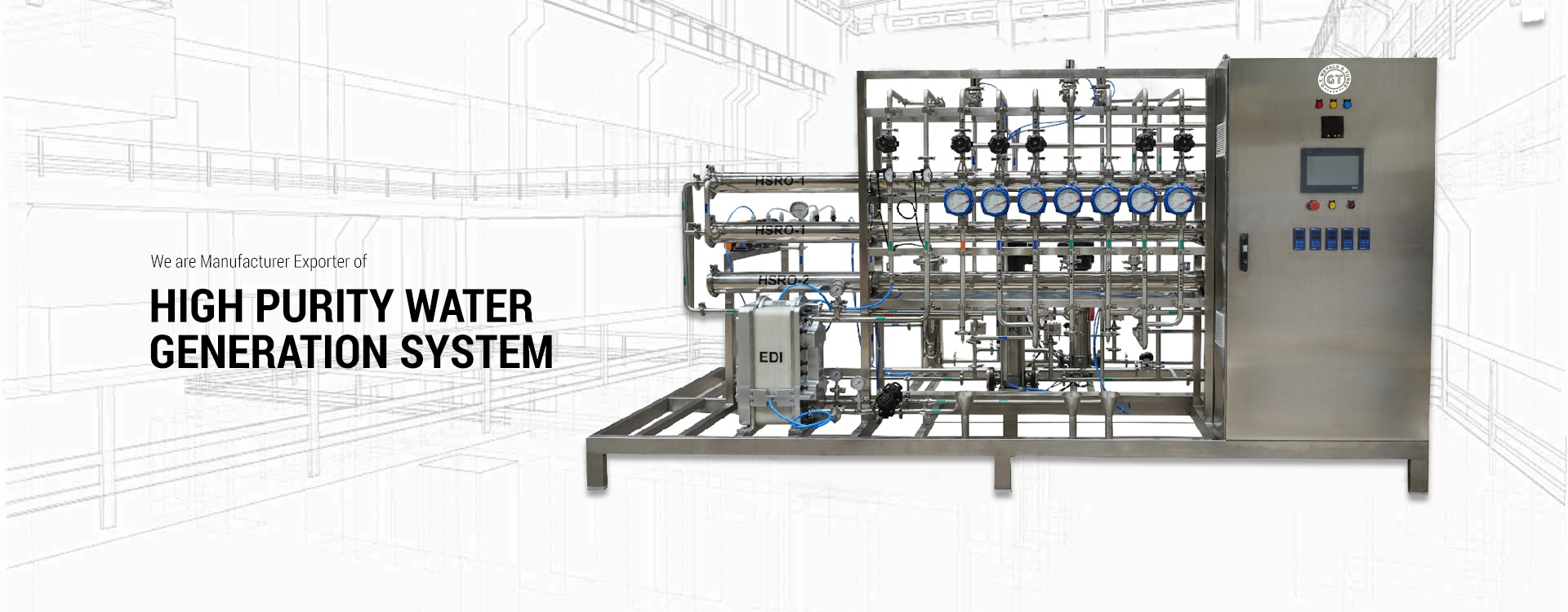 high purity water generation system manufacturer